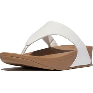 Fitflop Women's Lulu Leather Flip Flops, Toe-Post Sandals, Comfortable with Natural Arch Support White Urban White 024-7 UK Fitflop Women's Lulu Leather Flip Flops, Toe-Post Sandals, Comfortable with Natural Arch Support White Urban White 024-7 UK