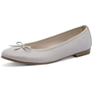 Tamaris Damen Ballerina flach, metallic, 41 EU Tamaris Damen Ballerina flach, metallic, 41 EU