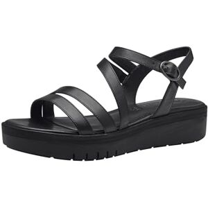 Tamaris Damen Plateau Sandalen Leder Sommer; BLACK UNI/schwarz; 36 EU Tamaris Damen Plateau Sandalen Leder Sommer; BLACK UNI/schwarz; 36 EU