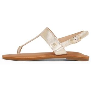 Tommy Hilfiger Damen Sandalen Metallic Leather Thong Zehentrenner, Gold (Gold), 36 Tommy Hilfiger Damen Sandalen Metallic Leather Thong Zehentrenner, Gold (Gold), 36