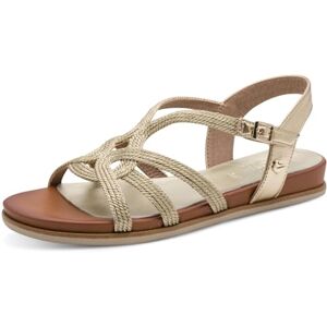 Jana Damen Sandal Flat Vegan GOLD 39 Jana Damen Sandal Flat Vegan GOLD 39
