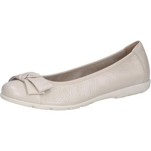 CAPRICE Damen Ballerinas aus Leder mit Schleife, Cremefarben (Pearl Perl Dee), 37 EU CAPRICE Damen Ballerinas aus Leder mit Schleife, Cremefarben (Pearl Perl Dee), 37 EU