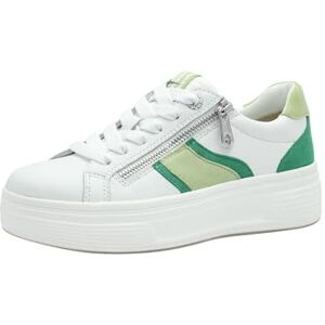 Tamaris Comfort Damen Plateau Sneaker mit Reißverschluss Low Top, Mehrfarbig (Green Comb), 39 EU Tamaris Comfort Damen Plateau Sneaker mit Reißverschluss Low Top, Mehrfarbig (Green Comb), 39 EU
