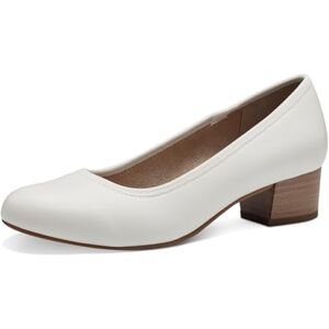 Jana Damen Pumps mit Blockabsatz Vegan, Weiß (White), 41 EU Jana Damen Pumps mit Blockabsatz Vegan, Weiß (White), 41 EU