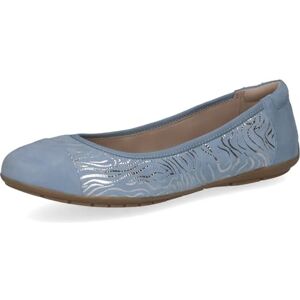 CAPRICE Damen Ballerinas aus Leder, Blau (Blue Comb), 39 CAPRICE Damen Ballerinas aus Leder, Blau (Blue Comb), 39