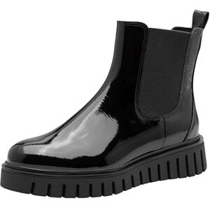 MARCO TOZZI Damen Chelsea Boots zum Schlupfen Plateau, Schwarz (Black Patent), 36 EU MARCO TOZZI Damen Chelsea Boots zum Schlupfen Plateau, Schwarz (Black Patent), 36 EU