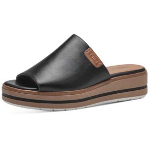 Jana Damen Pantoletten mit dicker Sohle Vegan, Schwarz (Black), 38 EU Jana Damen Pantoletten mit dicker Sohle Vegan, Schwarz (Black), 38 EU