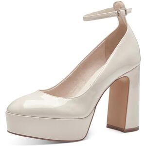 Tamaris Damen Pumps mit Riemchen Vegan Stilettoabsatz; Ivory/beige; 41 Tamaris Damen Pumps mit Riemchen Vegan Stilettoabsatz; Ivory/beige; 41