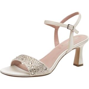Tamaris Damen Sandalette mit Stilettoabsatz, grau, 40 EU Tamaris Damen Sandalette mit Stilettoabsatz, grau, 40 EU