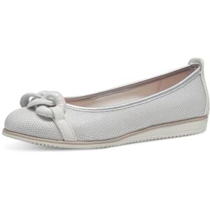 MARCO TOZZI Damen Ballerinas Runde Spitze Elegant, Weiß (White Comb), 39 EU MARCO TOZZI Damen Ballerinas Runde Spitze Elegant, Weiß (White Comb), 39 EU
