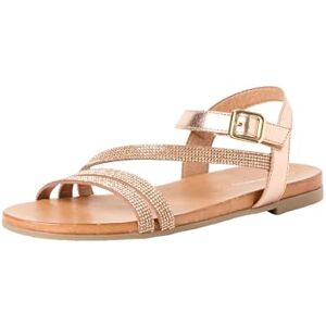 Tamaris Damen Sandalette flach, rosa, 42 EU Tamaris Damen Sandalette flach, rosa, 42 EU