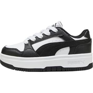Puma Rebound Femme PS Sneaker, White Black, 31 EU Puma Rebound Femme PS Sneaker, White Black, 31 EU