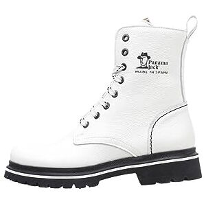 Panama Jack Damen Fortune Combat Boot, Blanco, 37 EU Panama Jack Damen Fortune Combat Boot, Blanco, 37 EU