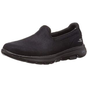 Skechers Damen Sneaker, Obermaterial aus Netzstoff, Black Textile Trim, 38.5 EU Weit Skechers Damen Sneaker, Obermaterial aus Netzstoff, Black Textile Trim, 38.5 EU Weit