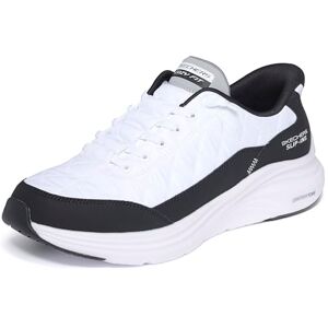 Skechers Herren Contour Foam Cozy Fit Hands Free Slip-In-Sneaker, Weißes Netzgewebe, schwarzer Rand, 45 EU Skechers Herren Contour Foam Cozy Fit Hands Free Slip-In-Sneaker, Weißes Netzgewebe, schwarzer Rand, 45 EU
