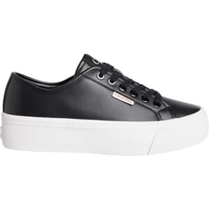 Calvin Damen Vulcanized Sneaker Flatform mit Plateau, Schwarz (Ck Black), 39 Calvin Damen Vulcanized Sneaker Flatform mit Plateau, Schwarz (Ck Black), 39