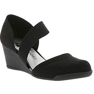 Anne Klein Damen Tara Wedge Pumps, Schwarzes Multi-Stretchgewebe, 41 EU Anne Klein Damen Tara Wedge Pumps, Schwarzes Multi-Stretchgewebe, 41 EU