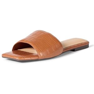 Amazon Essentials Damen Slide-Sandalen, Hellbraunes Krokodilimitat, 39 EU Amazon Essentials Damen Slide-Sandalen, Hellbraunes Krokodilimitat, 39 EU