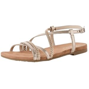 Tamaris Damen Sandalette flach, beige, 39 EU Tamaris Damen Sandalette flach, beige, 39 EU
