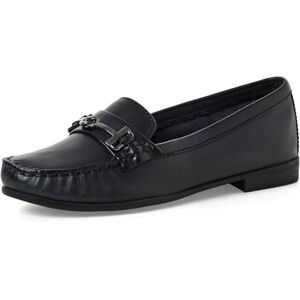 MARCO TOZZI Damen Mokassin weiches Feel Me Fußbett Leder Komfortabel, blau (Navy), 40 EU MARCO TOZZI Damen Mokassin weiches Feel Me Fußbett Leder Komfortabel, blau (Navy), 40 EU