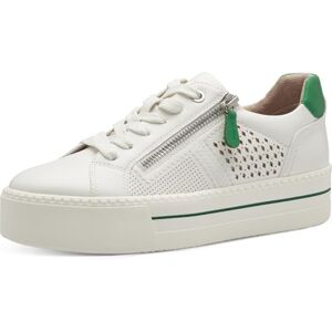 Jana Damen Plateau Sneaker mit Reißverschluss Vegan, Weiß (White), 37 EU Jana Damen Plateau Sneaker mit Reißverschluss Vegan, Weiß (White), 37 EU