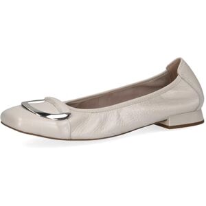 CAPRICE Damen Ballerinas aus Leder Elegant, Cremefarben (Pearl Perl Dee), 37 EU CAPRICE Damen Ballerinas aus Leder Elegant, Cremefarben (Pearl Perl Dee), 37 EU