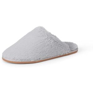 Amazon Essentials Damen Warme Plüsch-Hausschuhe, Grau, 36 EU Amazon Essentials Damen Warme Plüsch-Hausschuhe, Grau, 36 EU