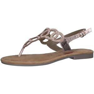 Tamaris Damen Sandalen Zehentrenner Leder Sommer; COPPER GLAM/metallic; 36 EU Tamaris Damen Sandalen Zehentrenner Leder Sommer; COPPER GLAM/metallic; 36 EU