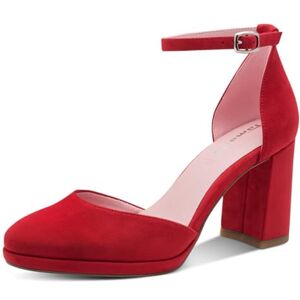 Tamaris Damen Pumps mit Blockabsatz, rot, 37 EU Tamaris Damen Pumps mit Blockabsatz, rot, 37 EU