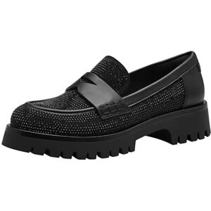 Tamaris Damen Slipper bequem; Black Glam, EU 40 Tamaris Damen Slipper bequem; Black Glam, EU 40