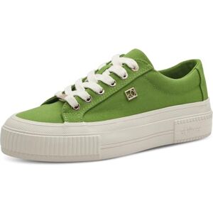 s.Oliver Damen Plateau Sneaker mit Schnürsenkeln Bequem, Metallisch (Green), 37 EU s.Oliver Damen Plateau Sneaker mit Schnürsenkeln Bequem, Metallisch (Green), 37 EU