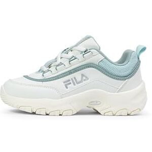FILA Mädchen Strada Logo Kids Sneaker, White Blue Glow Marshmallow, 33 EU FILA Mädchen Strada Logo Kids Sneaker, White Blue Glow Marshmallow, 33 EU