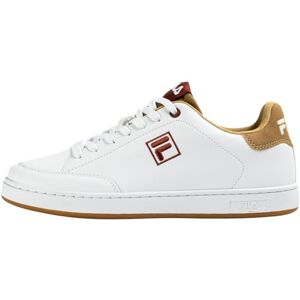 FILA Herren Sneaker COURTBAY im Tennis-Stil, Weiß (White-Lattè), 46 FILA Herren Sneaker COURTBAY im Tennis-Stil, Weiß (White-Lattè), 46