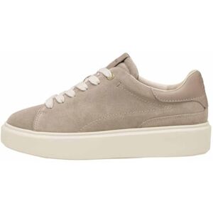 Marc O' Polo Marc OߴPolo Damen Plateau Sneaker aus Veloursleder zum Schnüren, Grau (Taupe), 37 Marc O' Polo Marc OߴPolo Damen Plateau Sneaker aus Veloursleder zum Schnüren, Grau (Taupe), 37