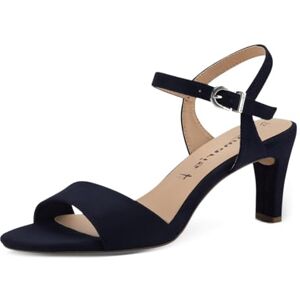 Tamaris Damen Sandalette mit Stilettoabsatz, blau, 37 EU Tamaris Damen Sandalette mit Stilettoabsatz, blau, 37 EU
