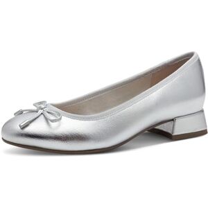 MARCO TOZZI Damen Pumps mit Schleife Elegant, Silber (Silver), 38 EU MARCO TOZZI Damen Pumps mit Schleife Elegant, Silber (Silver), 38 EU