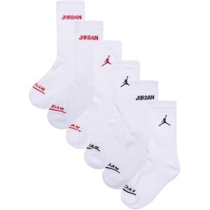 Jordan Jungen Legend Crew 6Pk Sokken, White, 4/5 Jahre Jordan Jungen Legend Crew 6Pk Sokken, White, 4/5 Jahre