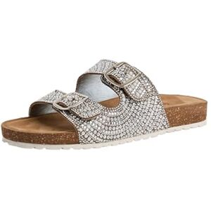 Tamaris Pantolette Damen Flach metallic,EU 38 Tamaris Pantolette Damen Flach metallic,EU 38