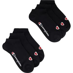 Champion Unisex Basics 6pk Sneaker Freizeitsocken, Schwarz, 35-38 EU Champion Unisex Basics 6pk Sneaker Freizeitsocken, Schwarz, 35-38 EU