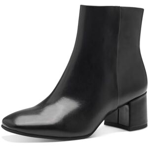 MARCO TOZZI Damen Stiefeletten mit Absatz aus Kunstleder mit Reißverschluss, Schwarz (Black), 36 EU MARCO TOZZI Damen Stiefeletten mit Absatz aus Kunstleder mit Reißverschluss, Schwarz (Black), 36 EU