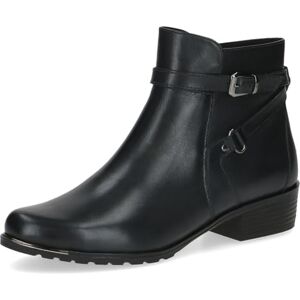 CAPRICE Damen Stiefeletten mit Absatz aus Leder mit Schnalle, Blau (Ocean Nappa), 37 EU CAPRICE Damen Stiefeletten mit Absatz aus Leder mit Schnalle, Blau (Ocean Nappa), 37 EU