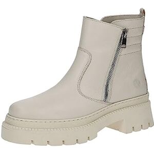 CAPRICE Damen Stiefeletten ohne Absatz Memotion aus Leder Plateau Weite G, Beige (Beige Nappa), 40 EU CAPRICE Damen Stiefeletten ohne Absatz Memotion aus Leder Plateau Weite G, Beige (Beige Nappa), 40 EU