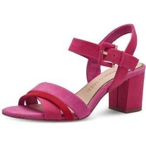 MARCO TOZZI Damen Sandalen mit Absatz Elegant Vegan, Rosa (Pink comb), 41 EU MARCO TOZZI Damen Sandalen mit Absatz Elegant Vegan, Rosa (Pink comb), 41 EU