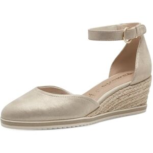 Tamaris Damen Pumps mit Keilabsatz Leder, beige, 36 EU Tamaris Damen Pumps mit Keilabsatz Leder, beige, 36 EU
