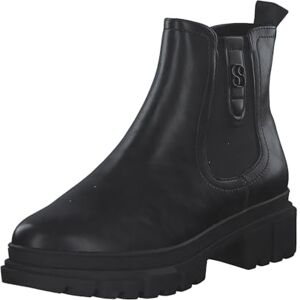 s.Oliver Damen Chelsea Boots mit Reißverschluss Vegan, Schwarz (Black/Leopard), 38 EU s.Oliver Damen Chelsea Boots mit Reißverschluss Vegan, Schwarz (Black/Leopard), 38 EU