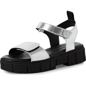 Tamaris Sandalette Damen Blockabsatz metallic,EU 38 Tamaris Sandalette Damen Blockabsatz metallic,EU 38