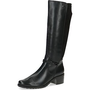 CAPRICE Damen Hohe Stiefel mit Absatz Airmotion aus Leder bis zum Knie Weite G, Schwarz (Black Comb), 38.5 EU CAPRICE Damen Hohe Stiefel mit Absatz Airmotion aus Leder bis zum Knie Weite G, Schwarz (Black Comb), 38.5 EU
