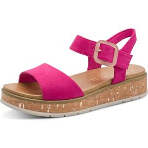 MARCO TOZZI Damen Sandale weiches Feel Me Fußbett Vegan weiches Innenfutter Modisch, pink (PINK), 38 EU MARCO TOZZI Damen Sandale weiches Feel Me Fußbett Vegan weiches Innenfutter Modisch, pink (PINK), 38 EU