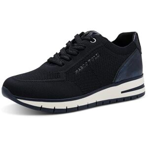 MARCO TOZZI Damen Sneaker flach mit Wechselfußbett Sportlich, Blau (Dk.Navy Comb), 38 EU MARCO TOZZI Damen Sneaker flach mit Wechselfußbett Sportlich, Blau (Dk.Navy Comb), 38 EU