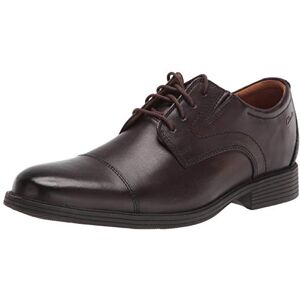 Clarks Herren Whiddon Plain Oxford-Schuh, Dunkelbraunes Leder, 47 EU Clarks Herren Whiddon Plain Oxford-Schuh, Dunkelbraunes Leder, 47 EU
